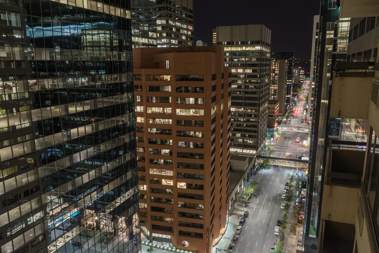 calgary, canada, skyscraper, downtown, houses, night shot, lights, calgary, calgary, calgary, calgary, calgary. Calgary energy and agribusiness plans and Alberta lending rules